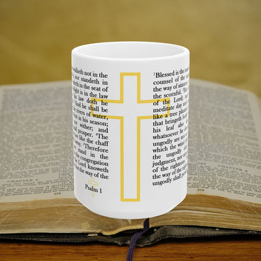 Psalm 1 Full Text - 15oz Coffee Mug